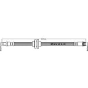 Juratek Brake Hydraulic Hose Line Rear JBH1262