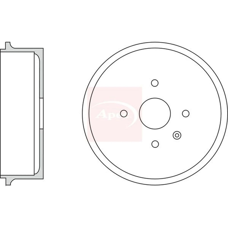Apec Brake Drum Assembly Rear DRM9960