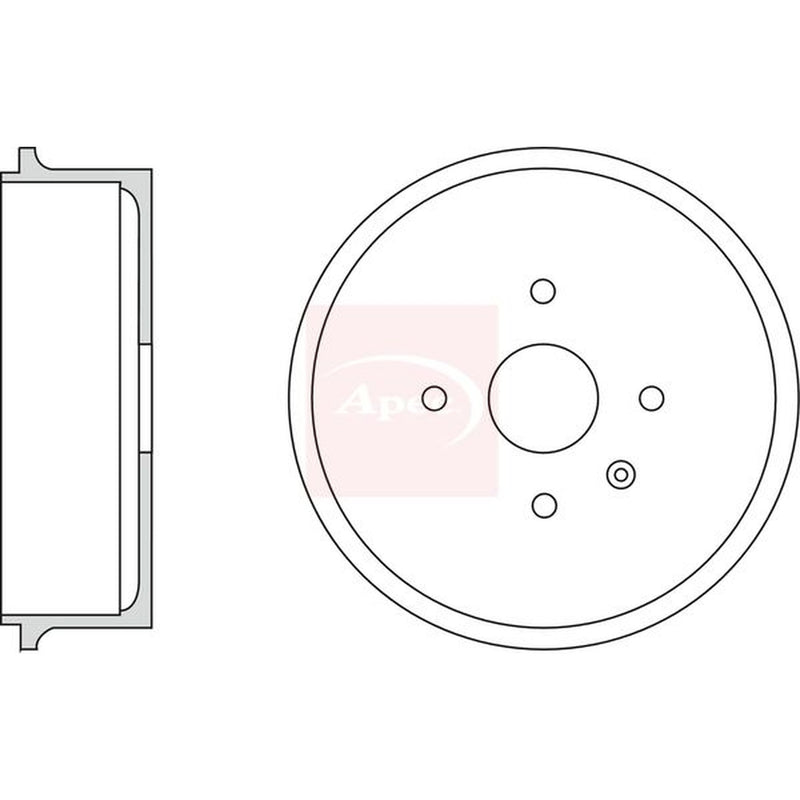 Apec Brake Drum Assembly Rear DRM9960
