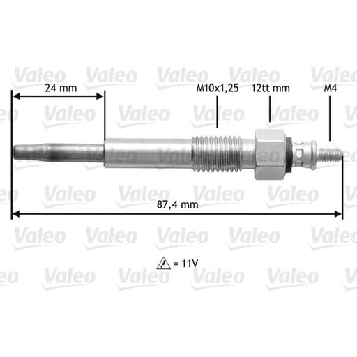 Valeo Diesel Engine Glow Plug 345159