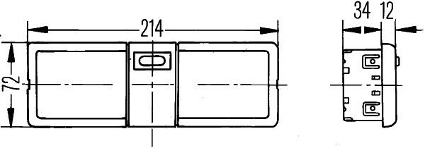 Hella 2JA 006 447-257 Interior Light