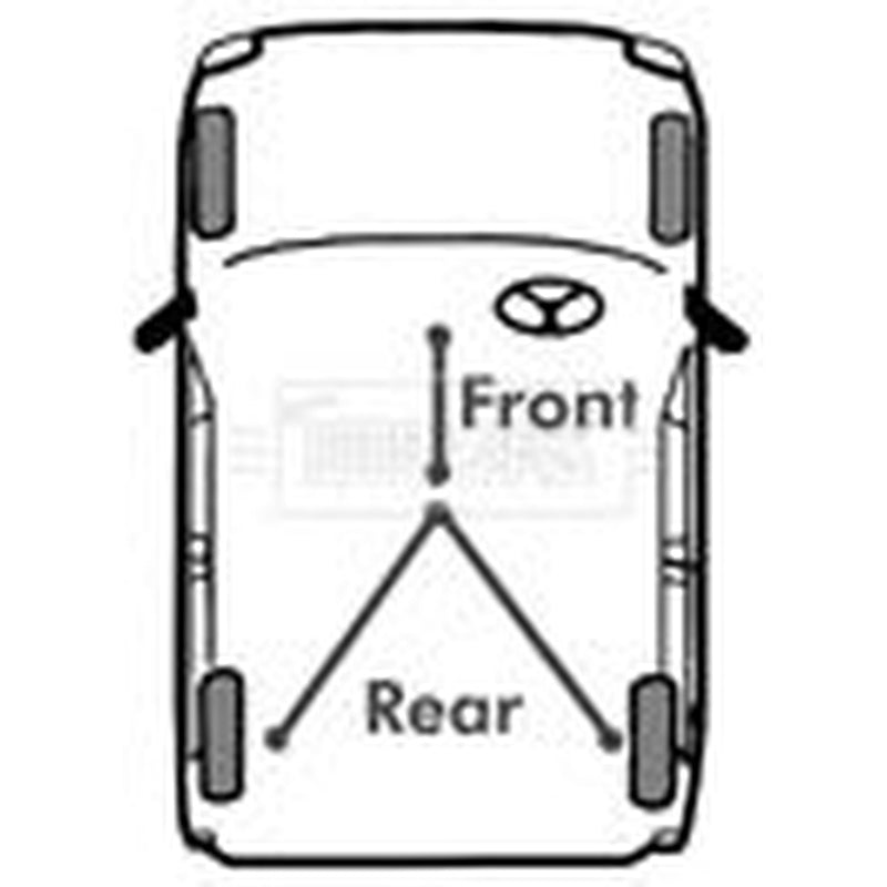 Borg & Beck Handbrake Cable Left Rear BKB3641
