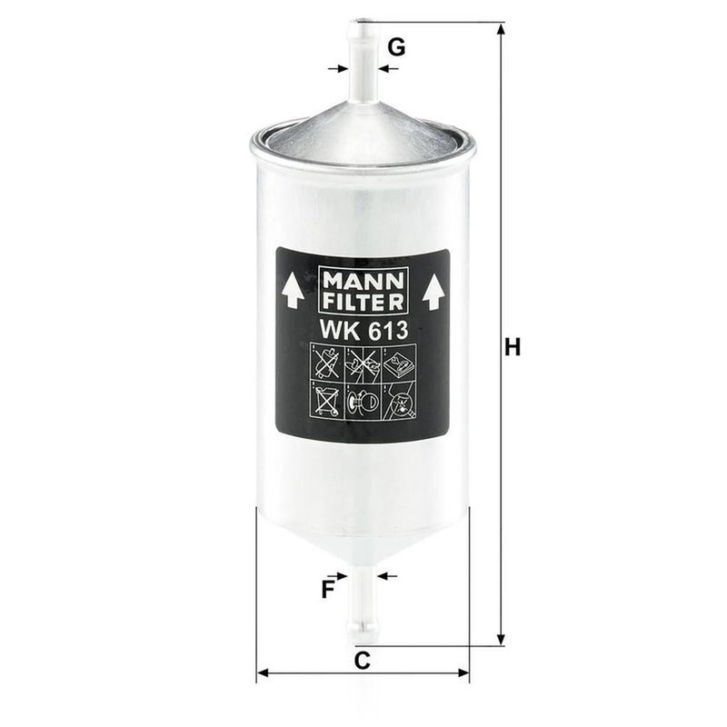 MANN-FILTER Fuel Filter Element WK 613