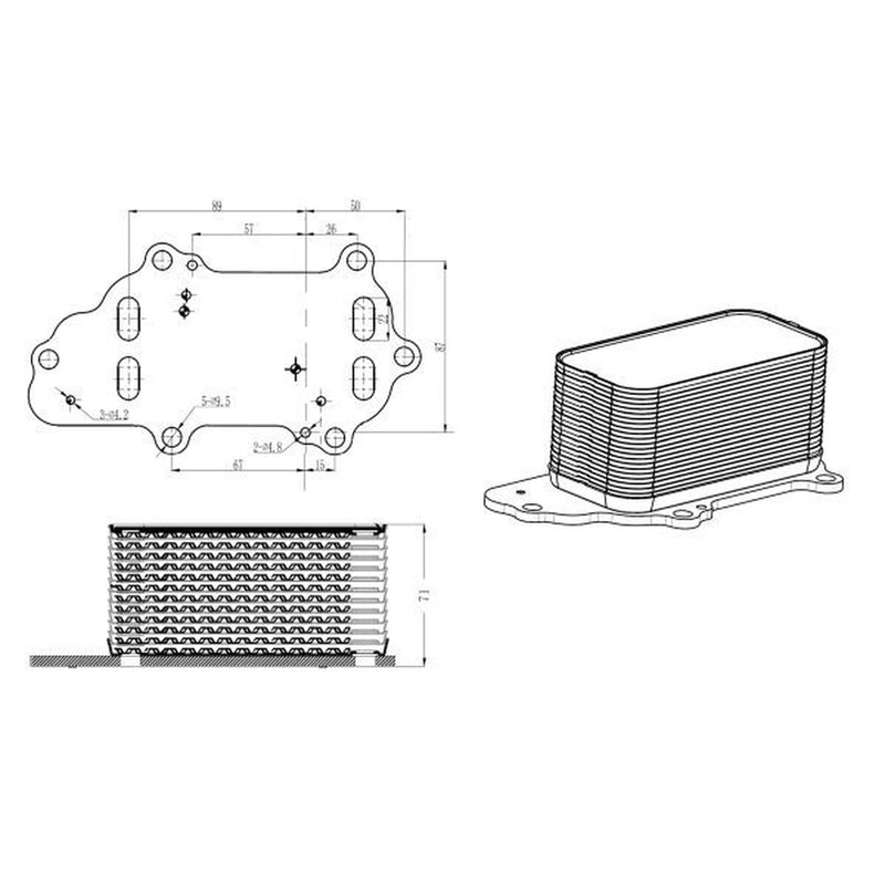 NRF Engine Oil Cooler 31848
