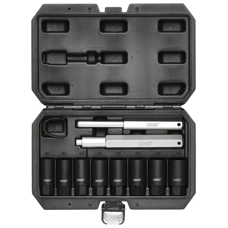 Draper Locking Wheel Nut Removal Set 10 Piece