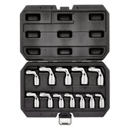 Draper Flexible Crowfoot Socket Wrench Set 3/8" Sq. Dr. 12 Piece