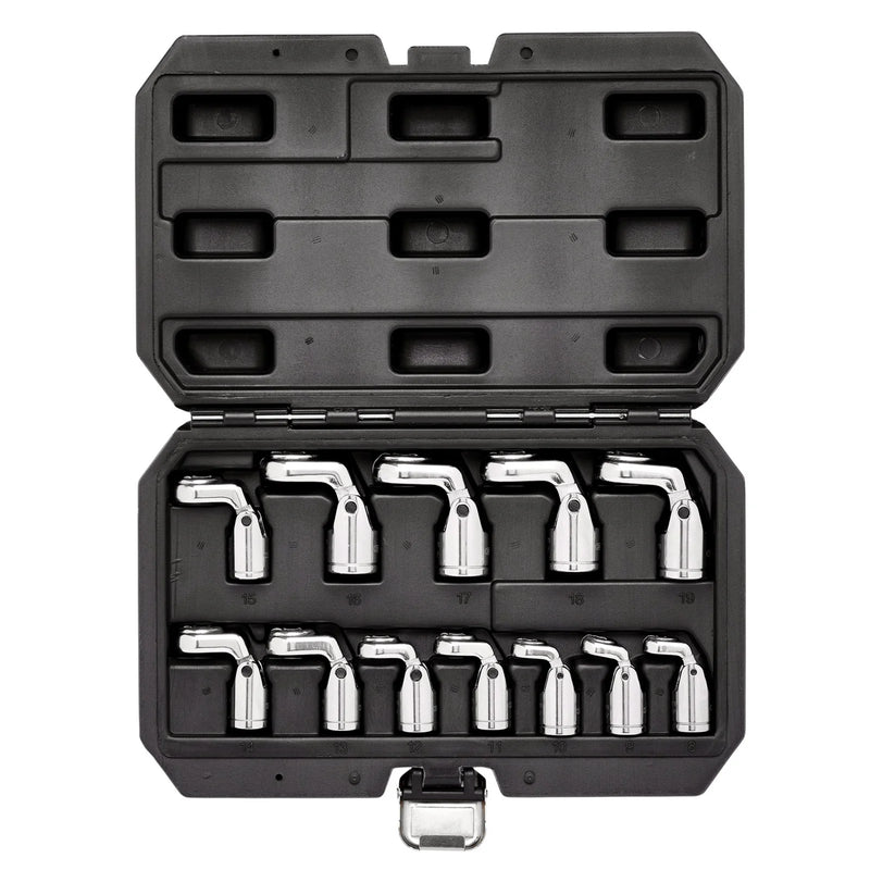 Draper Flexible Crowfoot Socket Wrench Set 3/8" Sq. Dr. 12 Piece