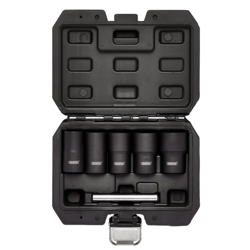 Draper Impact Wheel Nut Socket Set 1/2" Sq. Dr. 6 Pieces