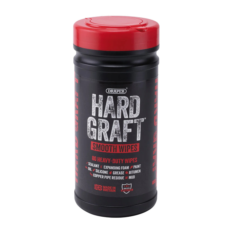Hard Graft Smooth Wipes - Multipurpose Tub of 80