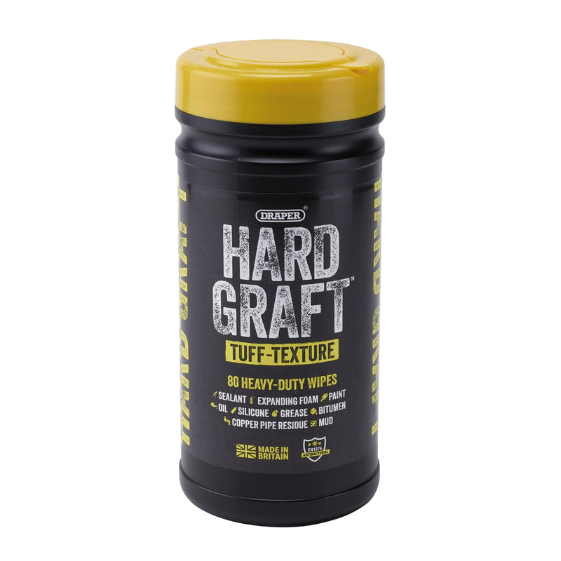 Hard Graft Multipurpose Tuff-Texture Wipes - Tub of 80