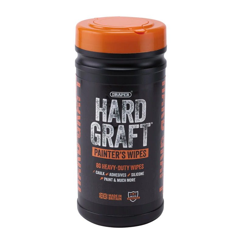 Hard Graft Painters Wipes Tub of 80 - Multi-Quantity Options