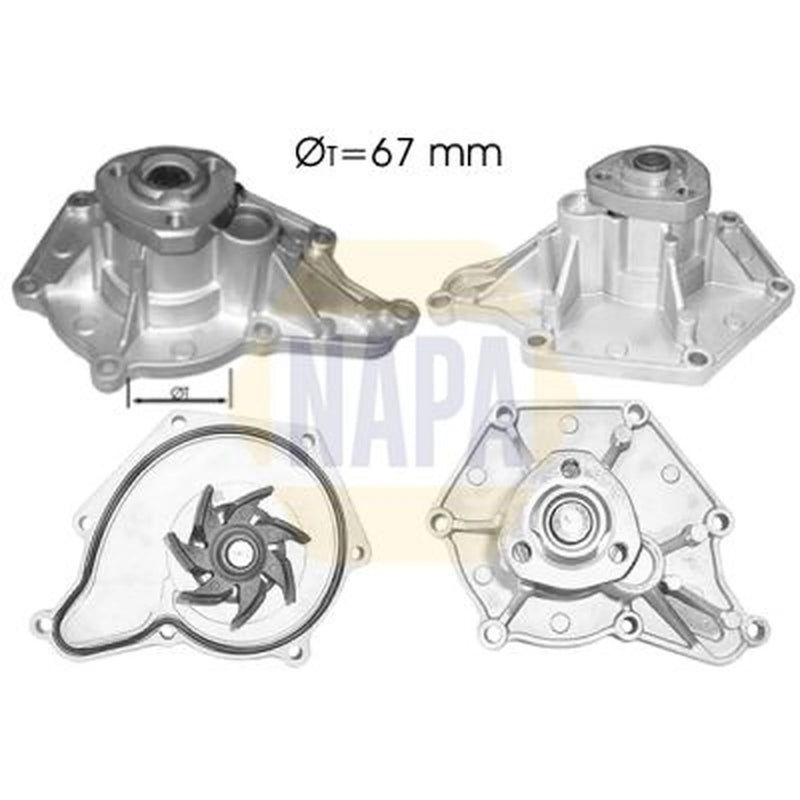 NAPA Engine Cooling Water Pump NWP1039
