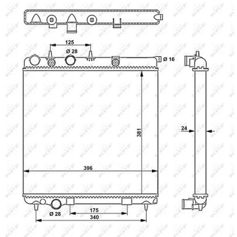 NRF Engine Radiator 53837