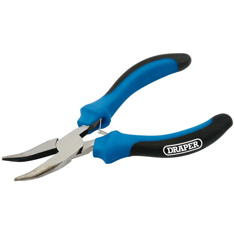 Draper Soft Grip Bent Nose Mini Pliers 125mm