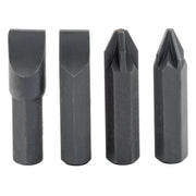 Draper Impact Screwdriver Bit Set 4 Piece 8mm Hexagon