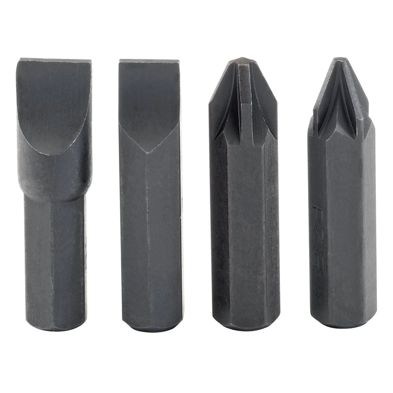Draper Impact Screwdriver Bit Set 4 Piece 8mm Hexagon