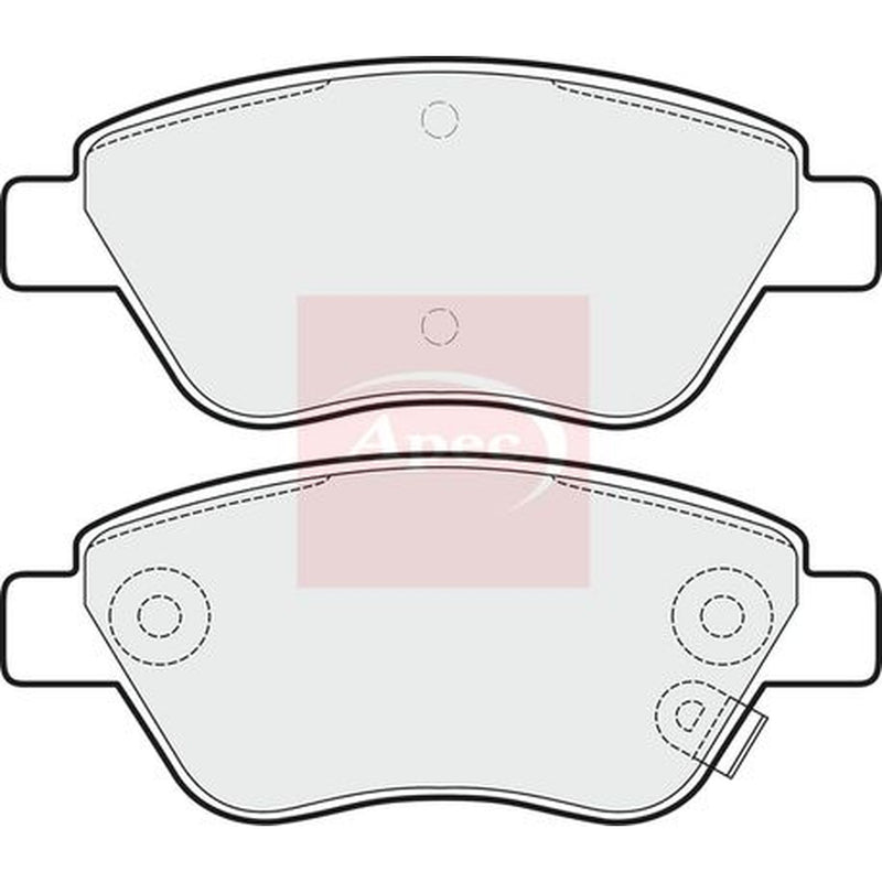 Apec Front Brake Pad Set PAD1629