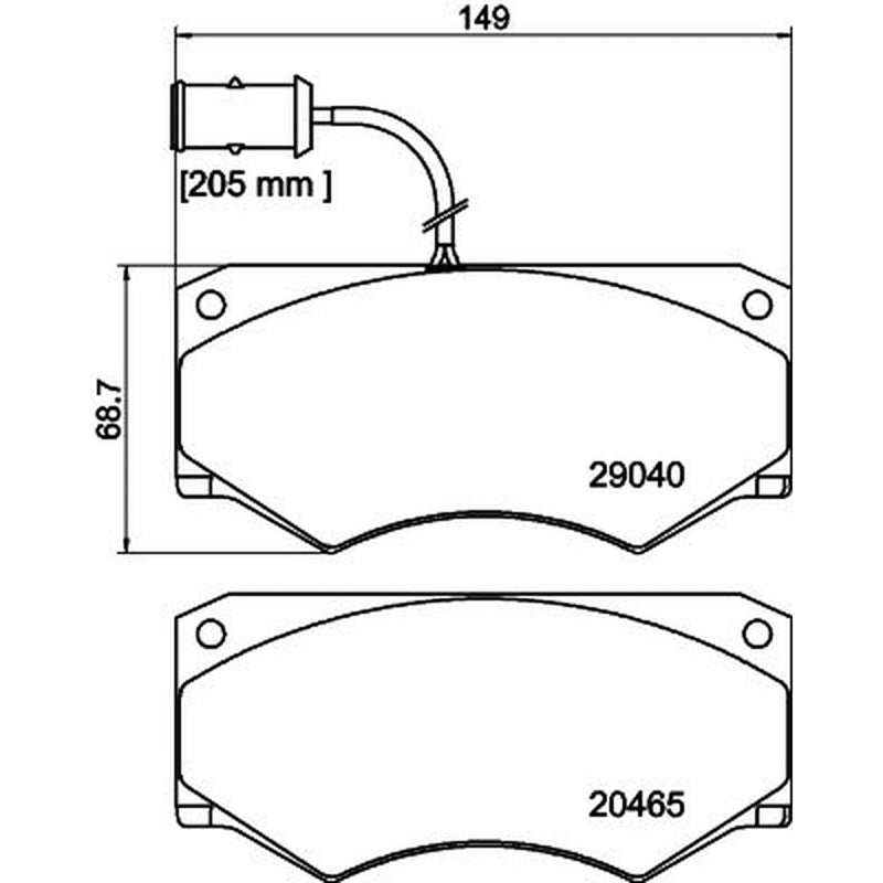 Mintex Front Brake Pad Set MDB1730