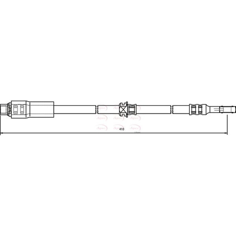 Apec Brake Hydraulic Hose Line Front HOS3510