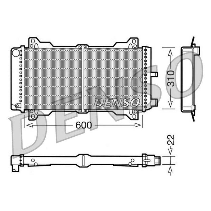 Denso Engine Radiator DRM10013