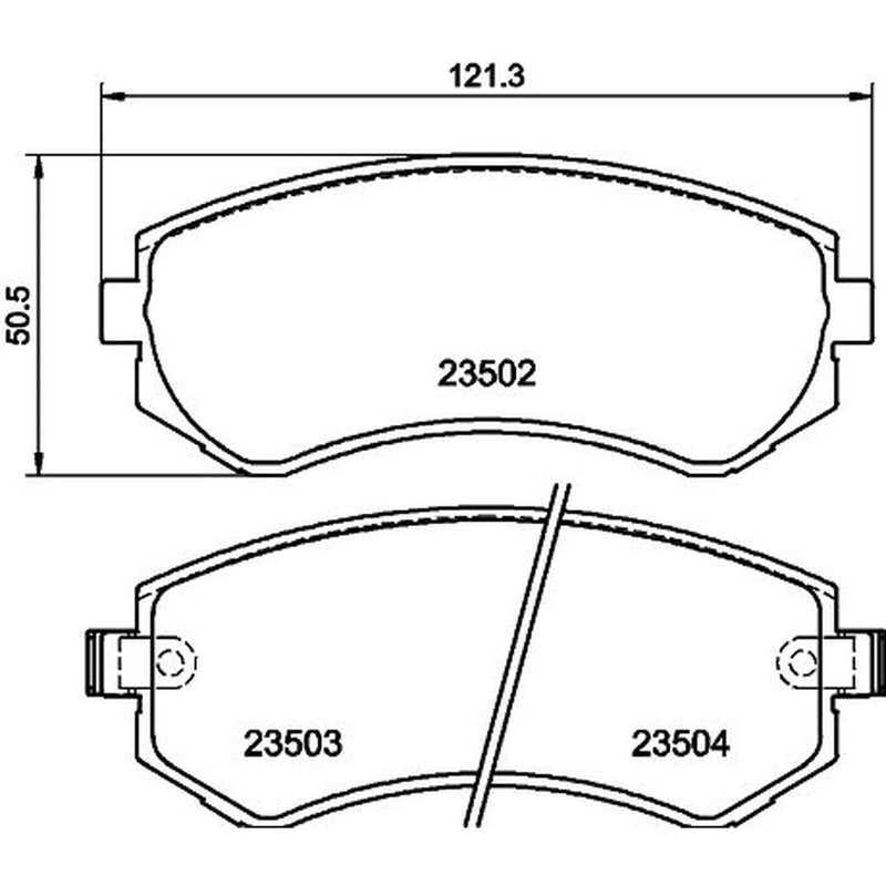 Mintex Front Brake Pad Set MDB1844