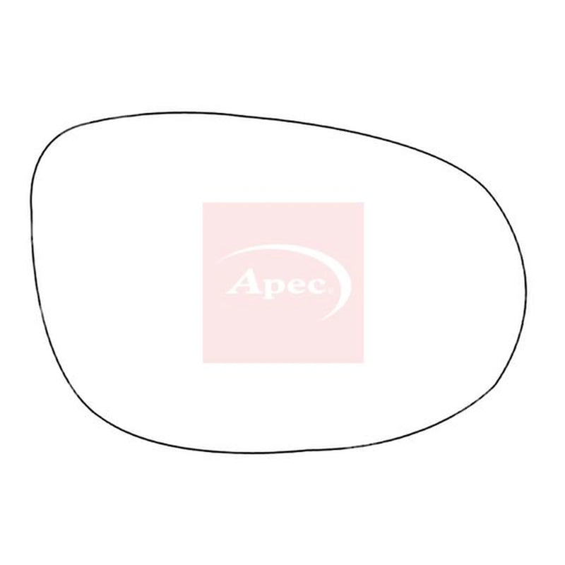 Apec Exterior Wing Mirror Glass Right AMS2646