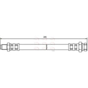 Apec Brake Hydraulic Hose Line Front HOS3361