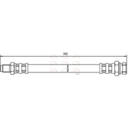 Apec Brake Hydraulic Hose Line Front HOS3361