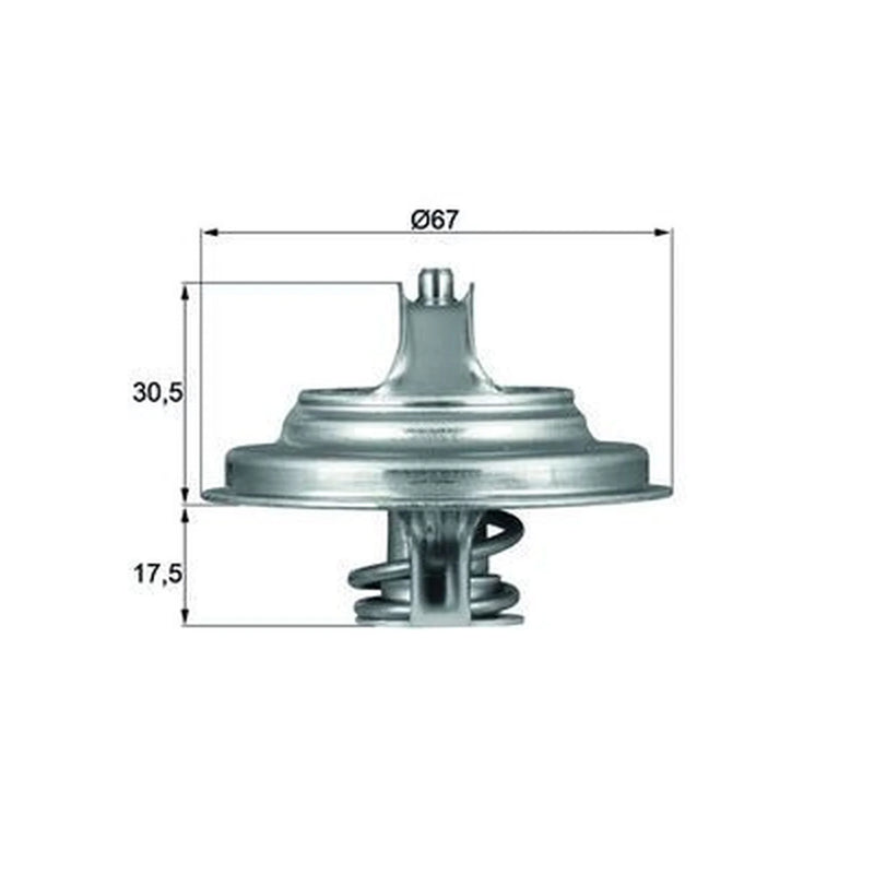 Mahle Thermostat,Coolant TX 54 71D