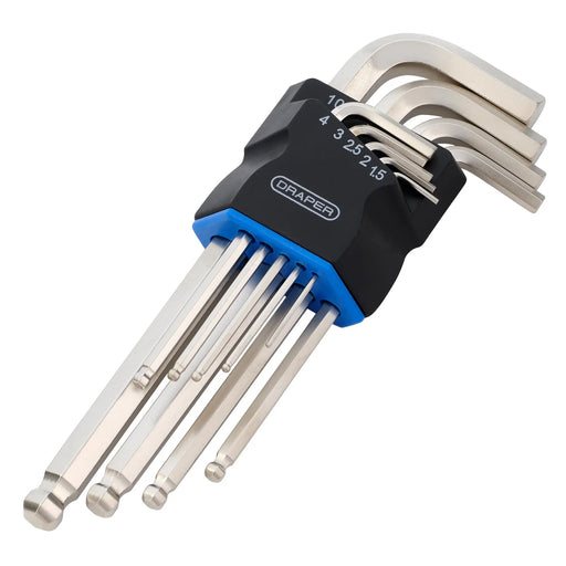 Draper Metric Long Arm Ball End Hex Key Set 9 Piece