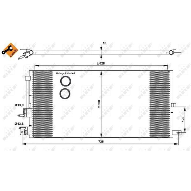 NRF Air Conditioning Condenser 35885