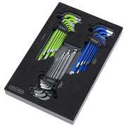 Draper Ball End Hex Key Set 27 Piece - Metric & Imperial