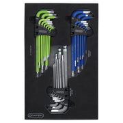 Draper Ball End Hex Key Set 27 Piece - Metric & Imperial