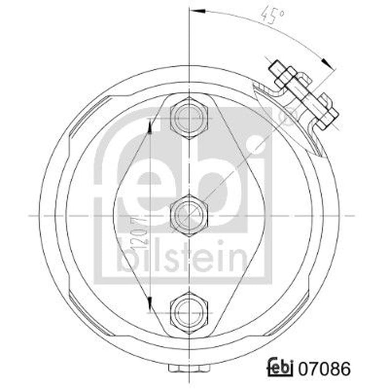 Febi Diaphragm Cylinder 07086
