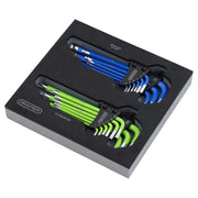 Draper TX-STAR® Hex Key Set 18 Piece Ball End Metric