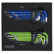 Draper TX-STAR® Hex Key Set 18 Piece Ball End Metric