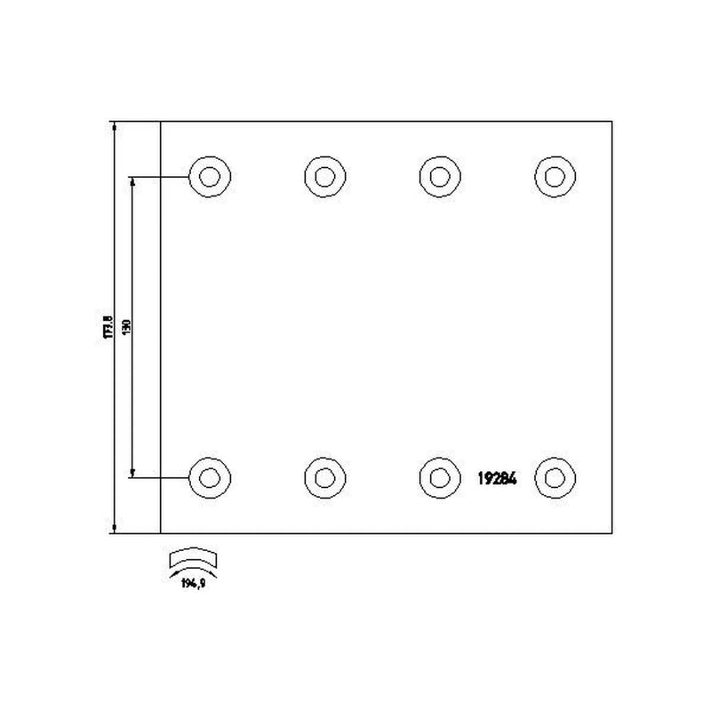 DON Don Cv Brake Lining Set SJ28291B7340