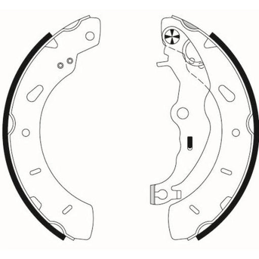 Mintex Brake Shoe Set Axle Kit MFR727