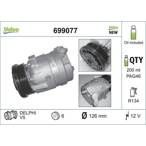 Valeo Air Conditioning Compressor 699077