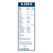 Bosch Aerotwin Wiper Blade 330mm — A330H OE 61627213241 EM2B17402AA 5339417