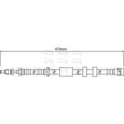 Apec Brake Hydraulic Hose Line Front HOS4184