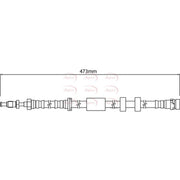 Apec Brake Hydraulic Hose Line Front HOS4184