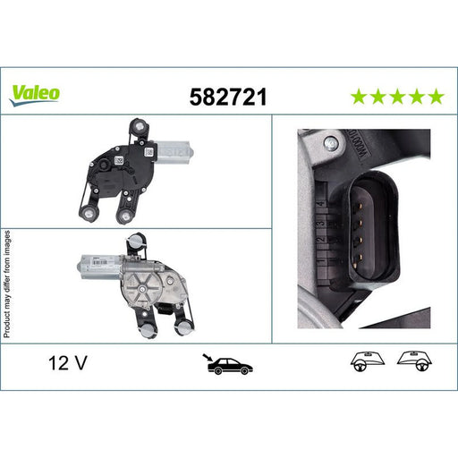 Valeo Front/Rear Wiper Motor Rear 582721