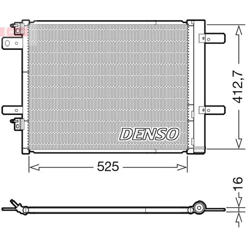 Denso Air Conditioning Condenser DCN21022