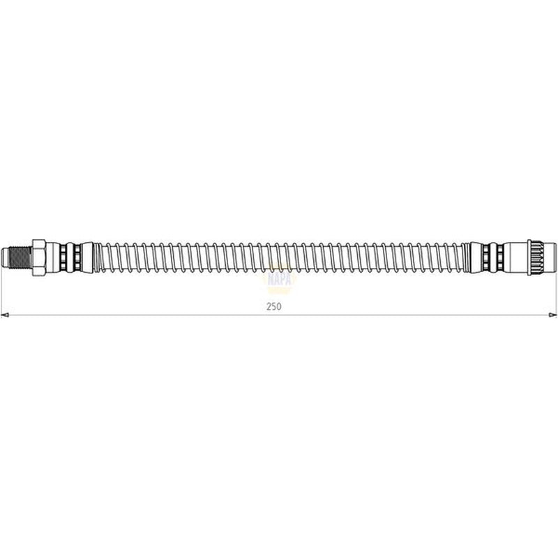 NAPA Brake Hydraulic Hose Line Rear NBH1109