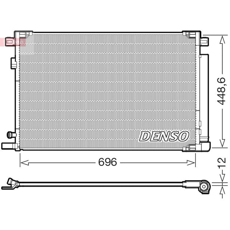 Denso Air Conditioning Condenser DCN50128