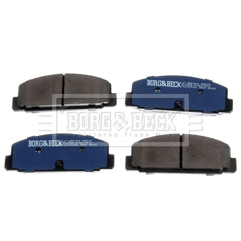 Borg & Beck 4 x Rear Brake Pad Set BBP1816