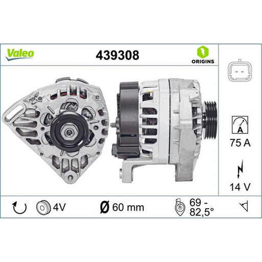 Valeo Car Alternator 12V 439308
