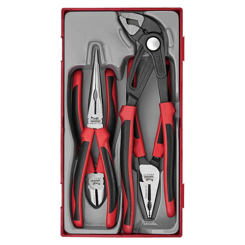 Teng Tools Plier Set TT1 4 Pieces with TPR Grip