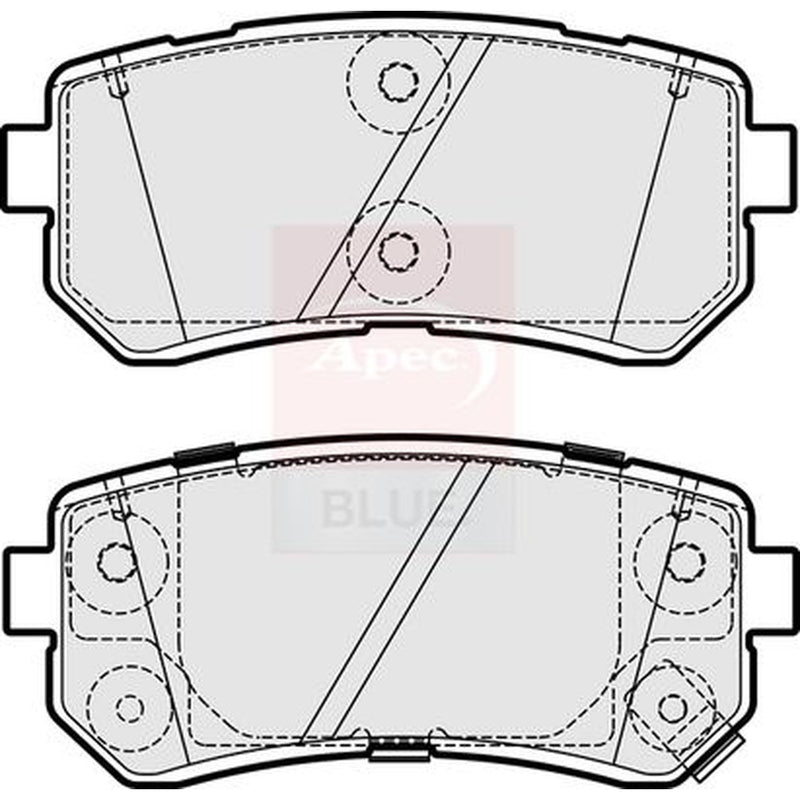 Apec Rear Brake Pad Set PD3846